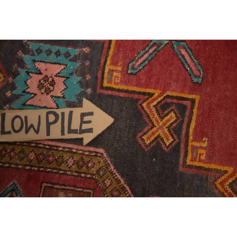 Hand Knotted Oriental 100% Wool Carpet Traditional Tribal Red Ardebil Area Rug - 10' 4'' X 4' 6''