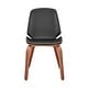 preview thumbnail 13 of 62, Brinley Walnut or Black Wood Upholstered Dining Chair