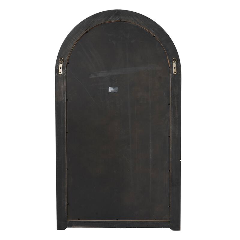Arch-Crowned Top Wood Wall Mirror