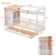 preview thumbnail 21 of 23, Twin Size Wood House Bed with Two Drawers,Shlves and Small Wardrobe