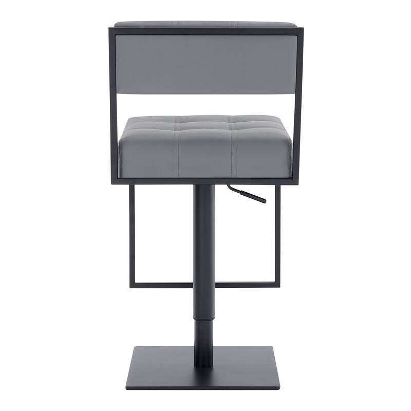 Michele Modern Upholstered Adjustable Height Swivel Barstool