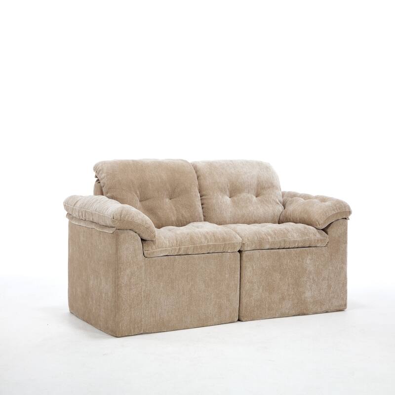 Modular Convertible Cushioned Sleeper Sofa Set