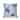 Retro Remix Indoor/Outdoor Reversible Throw Pillow Blue and Grey
