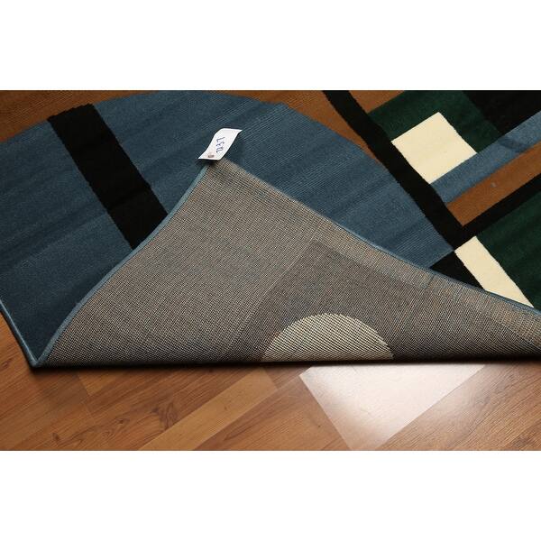 Shop 8 X11 Blue Brown Ivory Green Multi Color Machine Made Polypropylene Indonesian Modern Oriental Rug 8 X 11 On Sale Overstock 31310635