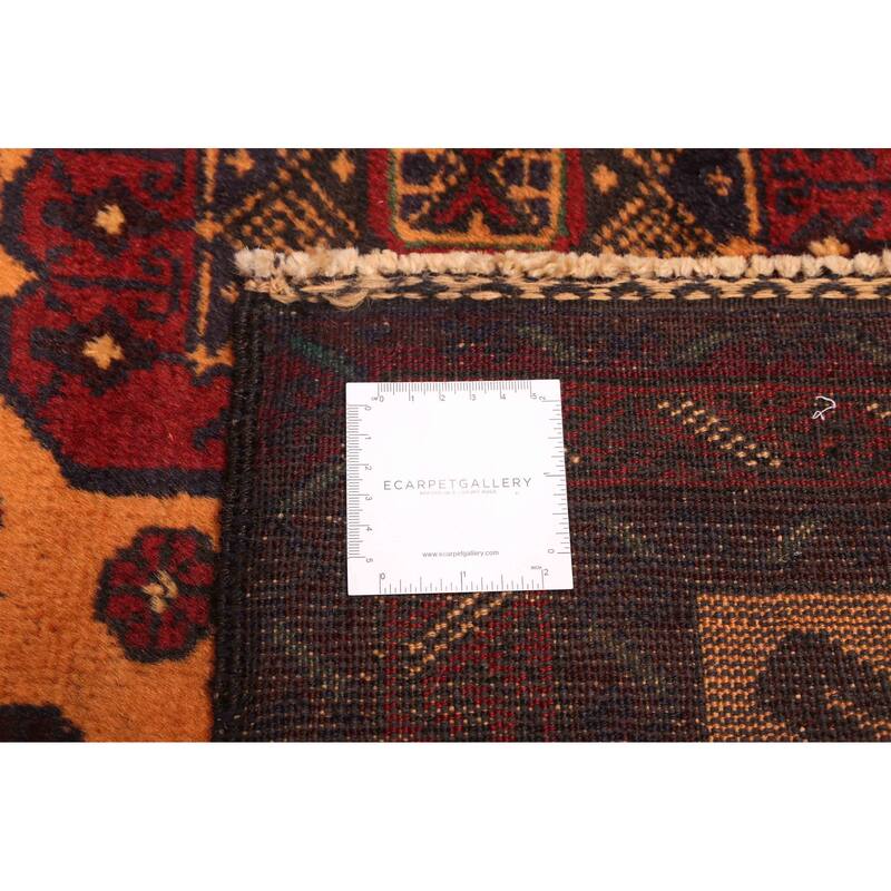 ECARPETGALLERY Hand-knotted Teimani Burnt Orange Wool Rug - 3'7 x 6'7