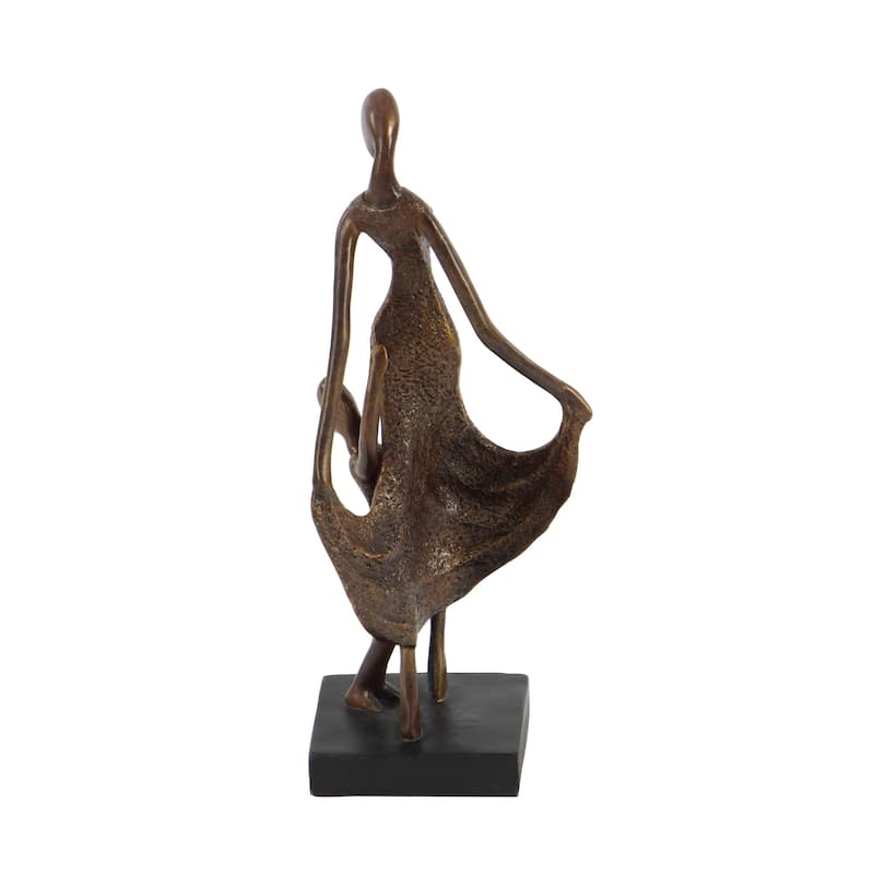 Polystone Family Decorative Sculpture - Bronze - Roche River Decor