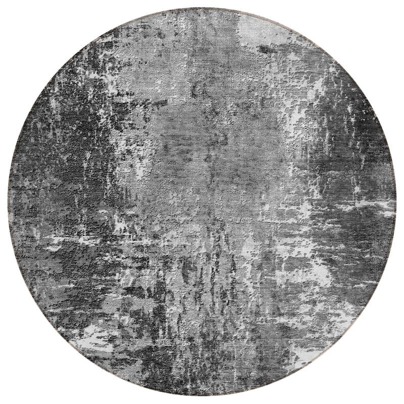 HomeRoots Abstract Transitional Rectangle Outdoor Rug