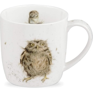 Royal Worcester Wrendale Designs Mug Bird or Owl