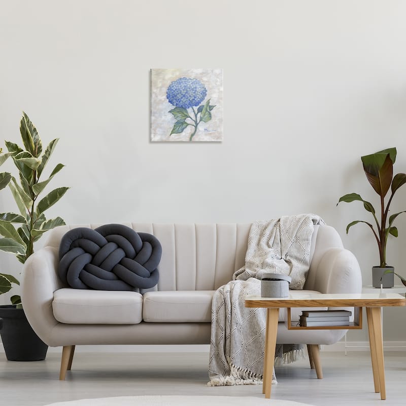 Stupell Traditional Blue Hydrangea Bloom Canvas Wall Art Design By Paul Brent