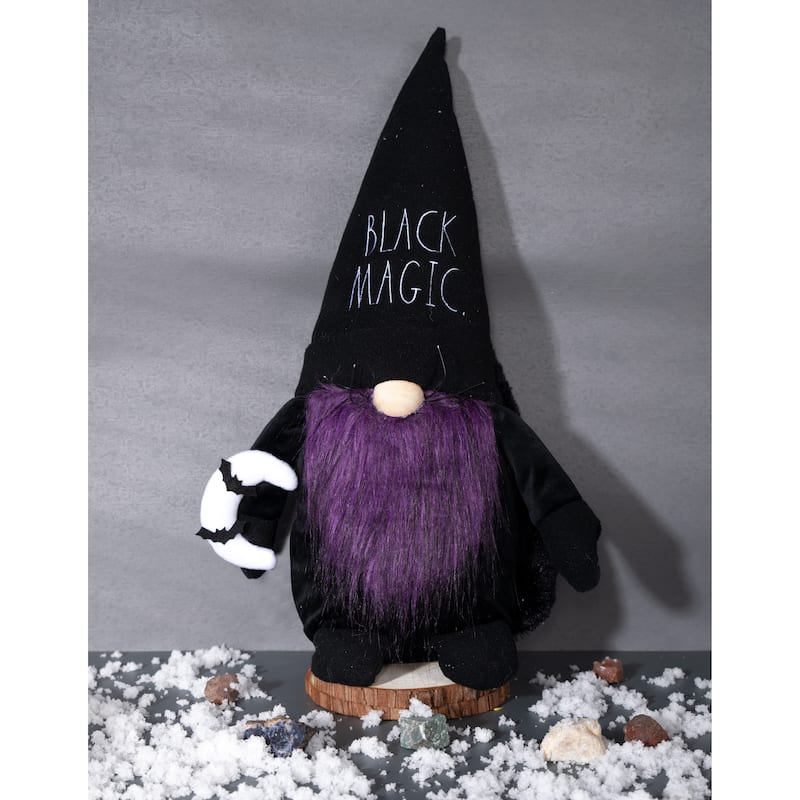 Rae Dunn HALLOWEEN Themed Gnomes - BLACK MAGIC