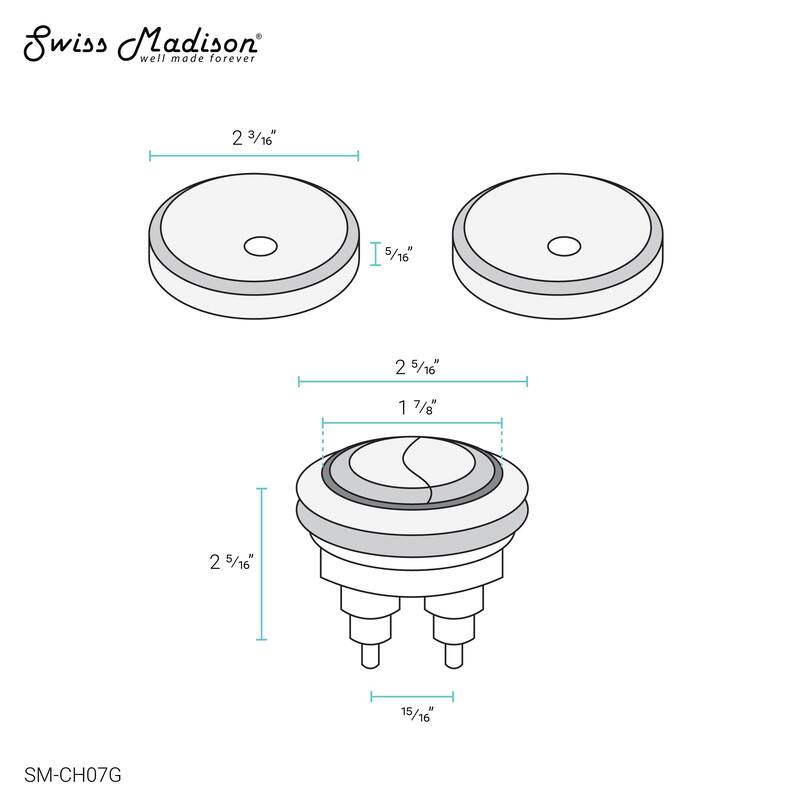 Toilet Hardware Brushed Gold
