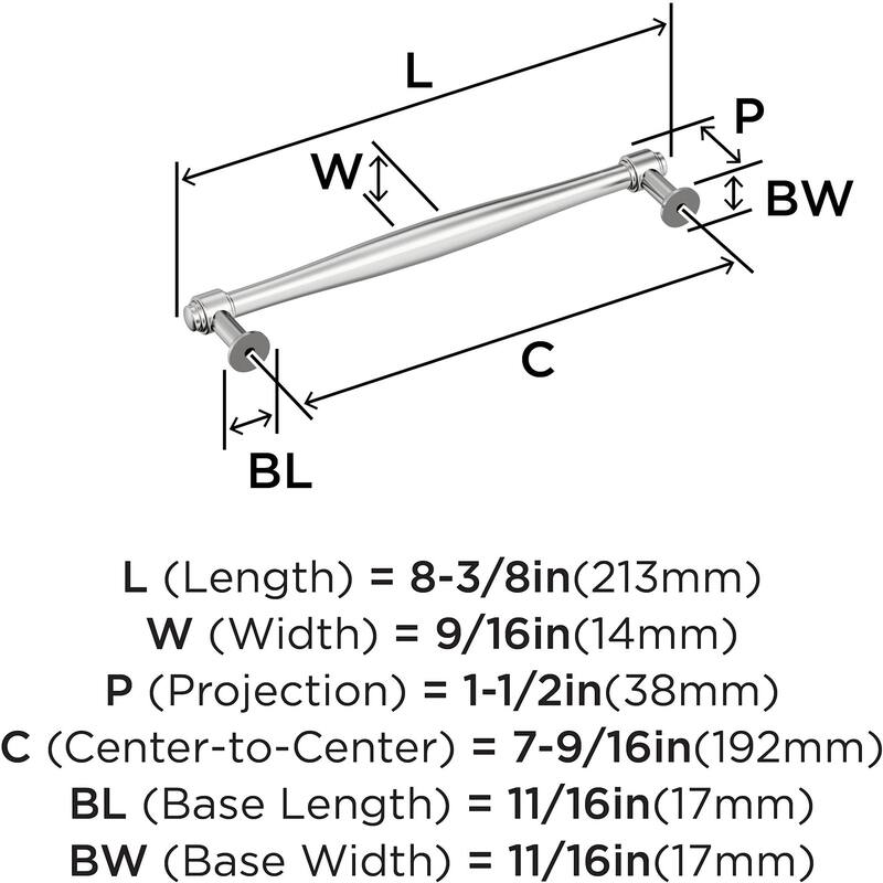 Amerock BP37725 Enlivity 7-9/16" Center to Center Bar Cabinet Pull