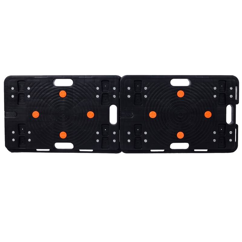 2 PCS Heavy Duty Rolling Mover, Interlocking Moving Dolly w/ 4 Wheels