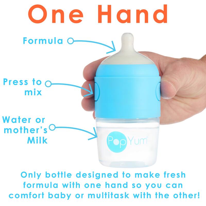 PopYum 5 oz Anti-Colic Formula Making Baby Bottle