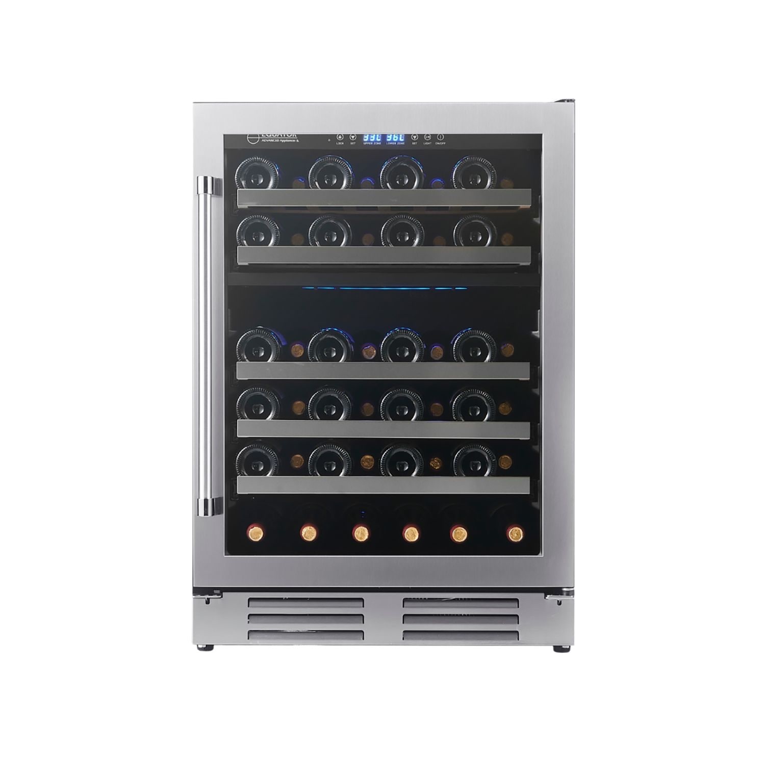 Equator Dual Zone 52-Bottle Free Standing/Built-in Wine Cooler in Stainless  On Sale Bed Bath  Beyond 36903098