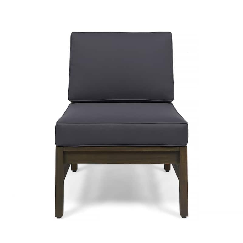 Perla Outdoor Acacia 4-pc. Cushioned Sofa and Table Set by Christopher Knight Home