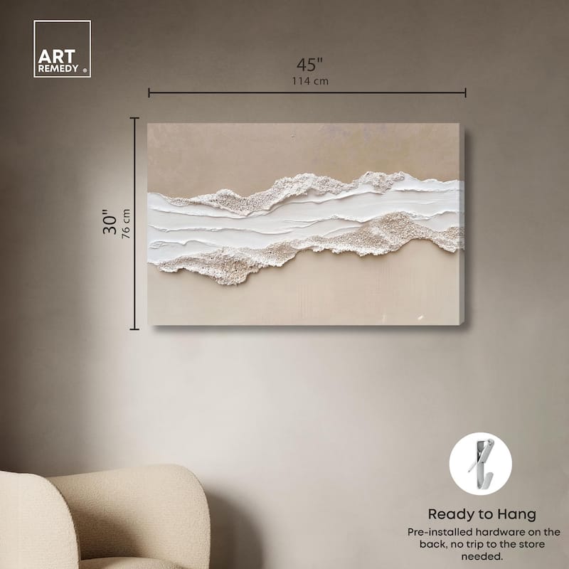 Textured Sea I Canvas by Art Remedy, Gallery Wrapped