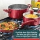 preview thumbnail 2 of 9, T-fal Essentials Non-Stick Cookware, 3 quart Saucepan, Red