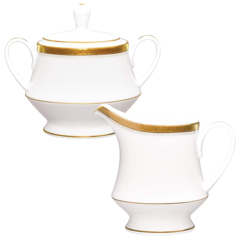 Noritake Charlotta Sugar & Creamer Set - Gold