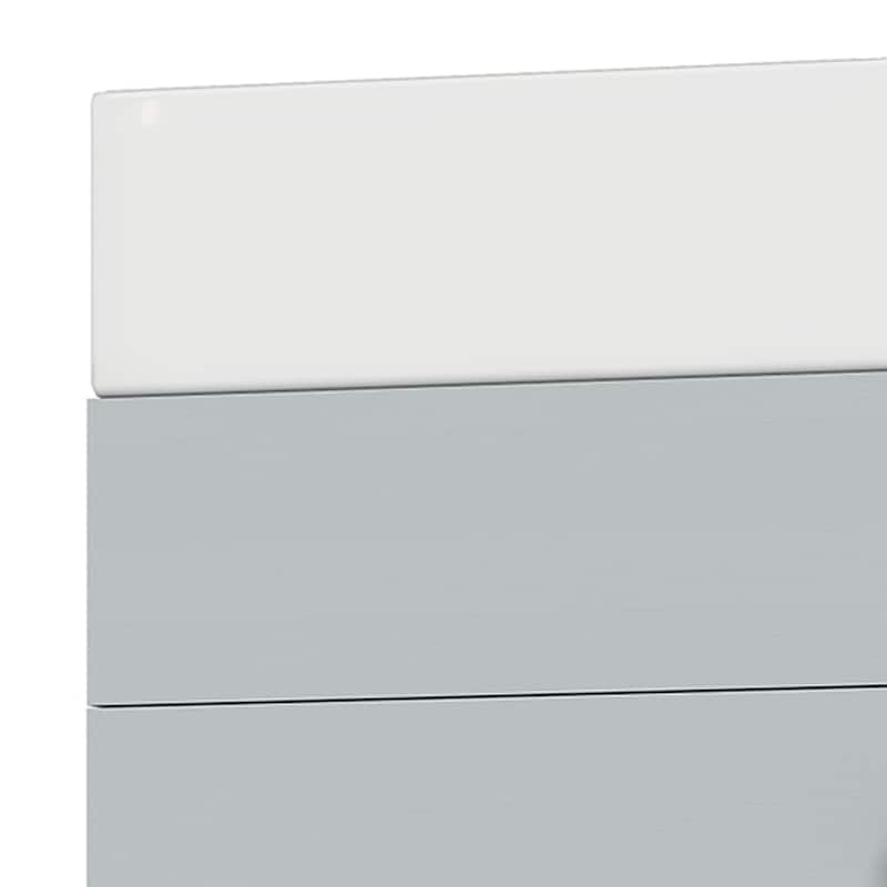 Moasis 37"/24"/16" Wide Bathroom Vanity with Top Mount Sink and Soft Close Door Modern Gray Design