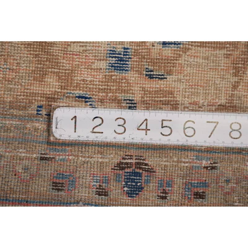 Orange Mashad Persian Area Rug Hand-Knotted Wool Carpet - 9'5"x 12'5"