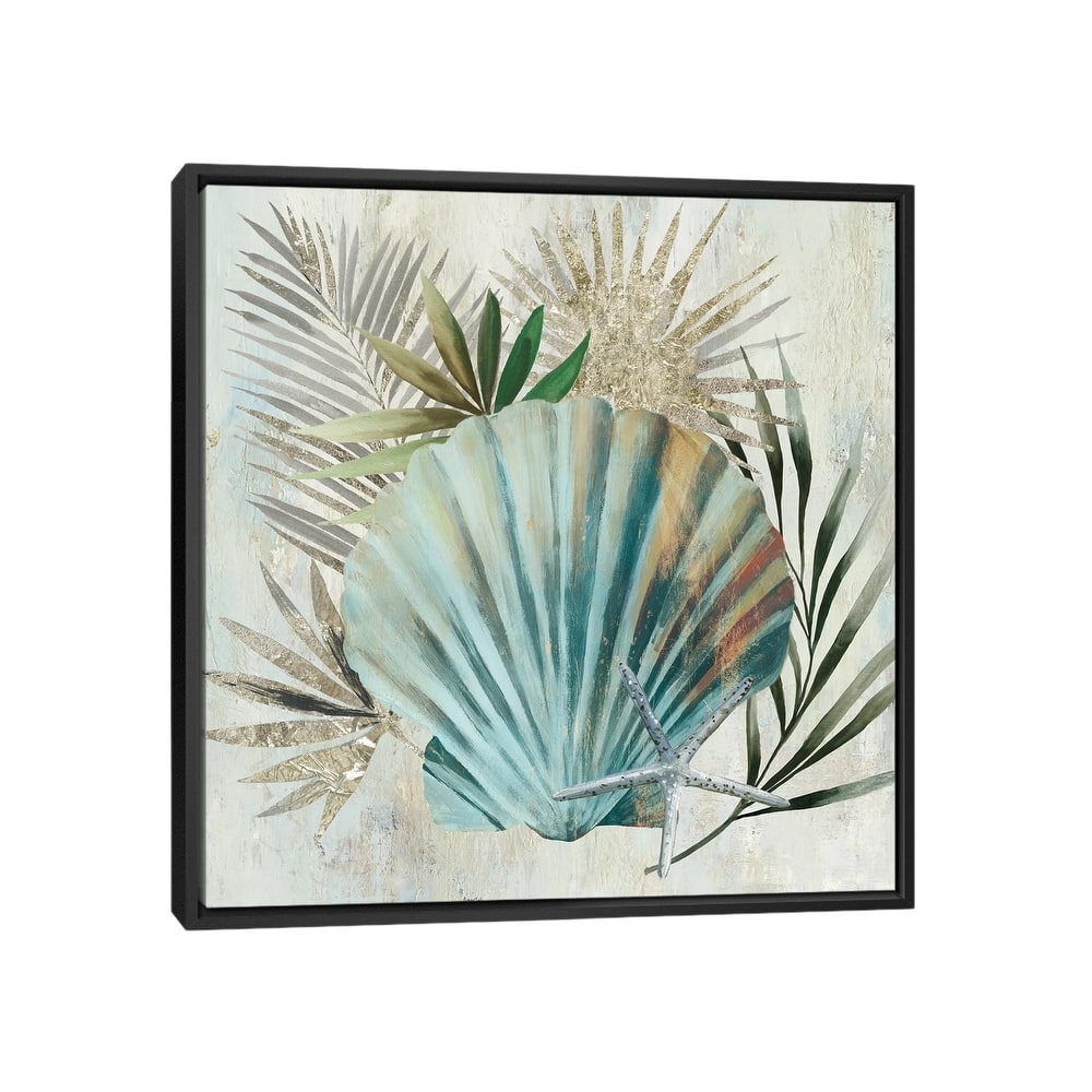 iCanvas "Turquoise Shell I" by Aimee Wilson Framed Canvas Print