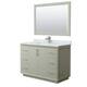 Option Light Green, Nickel Trim, Carrara Marble Top