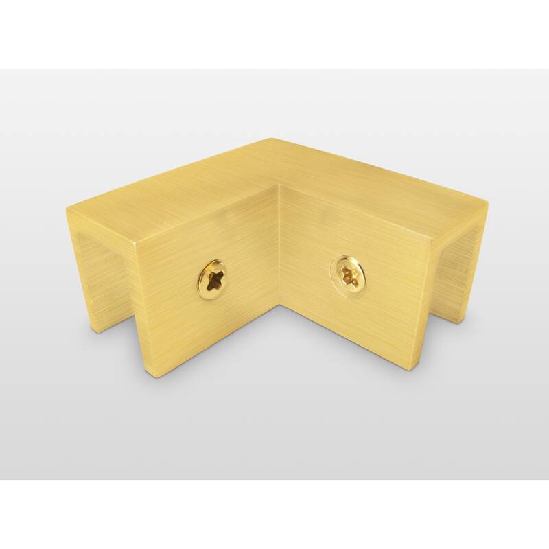 Glass Warehouse 78" x 41" x 46.5" Frameless 90 Degree Shower Enclosure - Wall Hinge