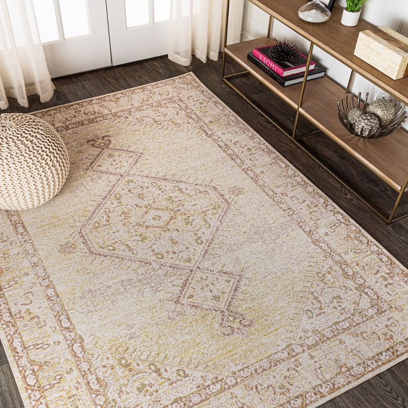 JONATHAN Y Petras Modern Tribal Medallion Area Rug