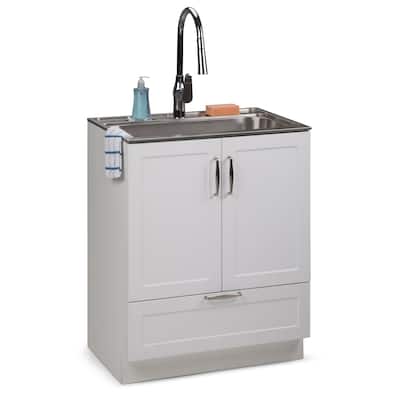 WYNDENHALL Alma Transitional Deluxe Utility Sink & Cabinet