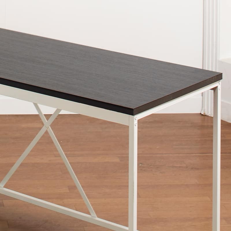 Olympus Wood and Metal Corner Desk