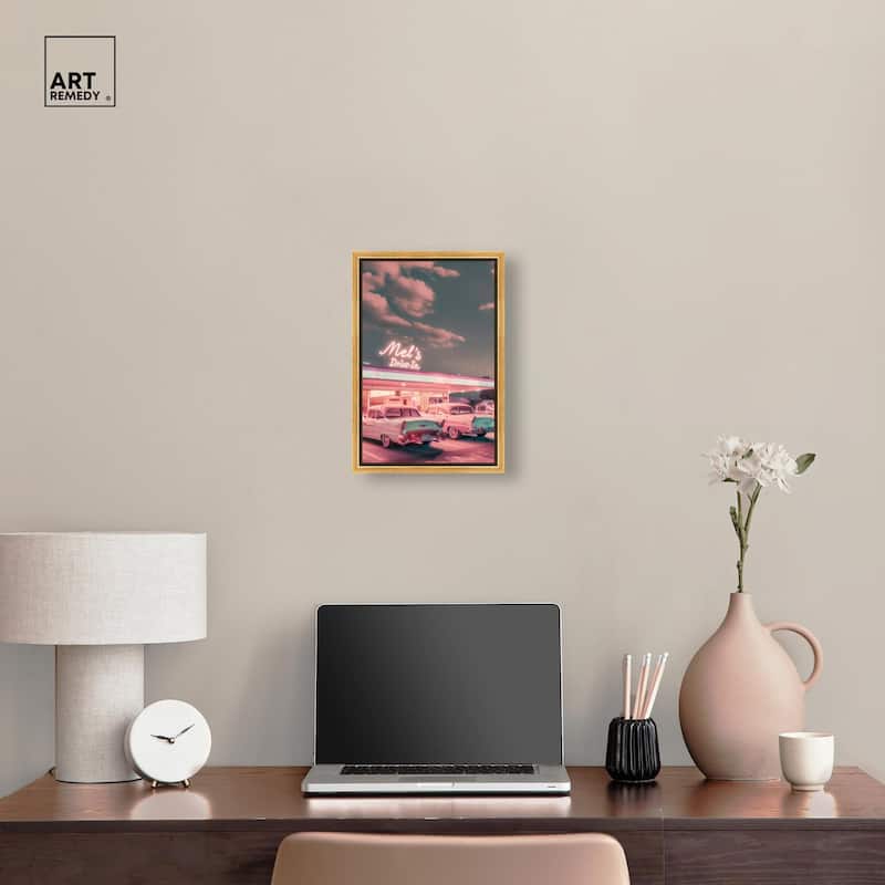 Drive In Stop Canvas by Art Remedy