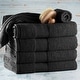preview thumbnail 33 of 89, Empyrean 100 Percent Cotton Ultra Soft and Absorbent Bath Towel Set 4 Bath towels 2 washcloths - Black