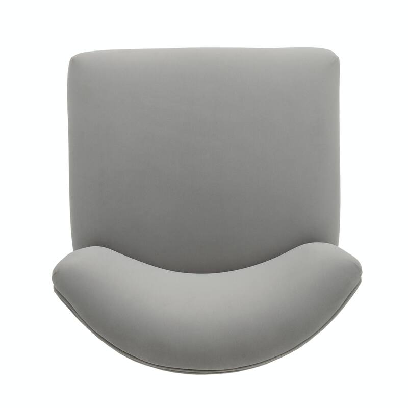 27-Inch Counterstool with Light-Colored Fabric and Gold-Tipped Circular Footrest