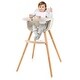 preview thumbnail 22 of 39, Babyjoy 3 in 1 Convertible Wooden High Chair Toddler Feeding Chair - 20.5" x 21.5" x 36"