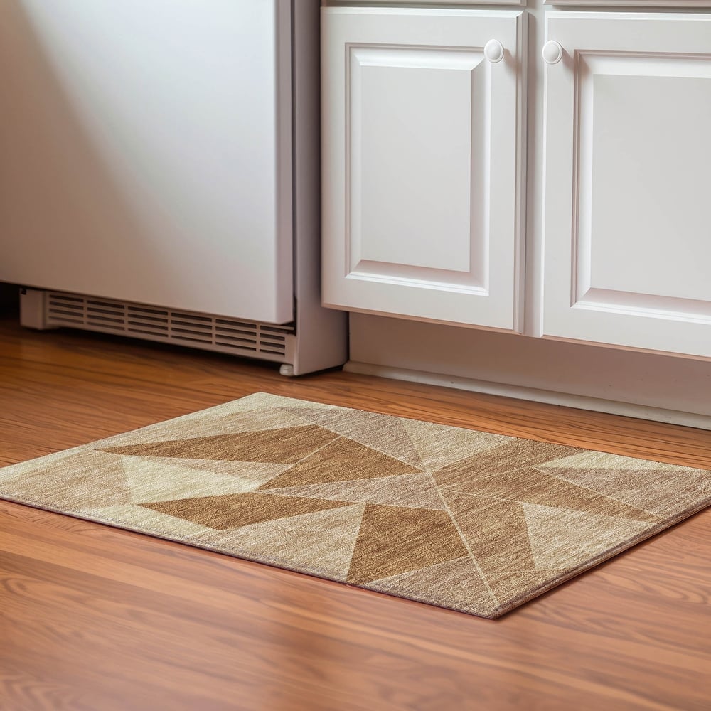 Premium Washable Super Soft Contemporary Mosaic Mayfield Rug