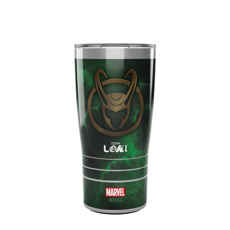 Tervis Traveler Traveler Marvel Loki Green Crest Triple Walled Insulated Travel Tumbler, Stainless Steel - 20oz