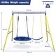 preview thumbnail 4 of 8, Roomfitters Indoor Outdoor Metal Swing Set with Safety Belt, Compact and Secure Backyard Fun, Multicolor