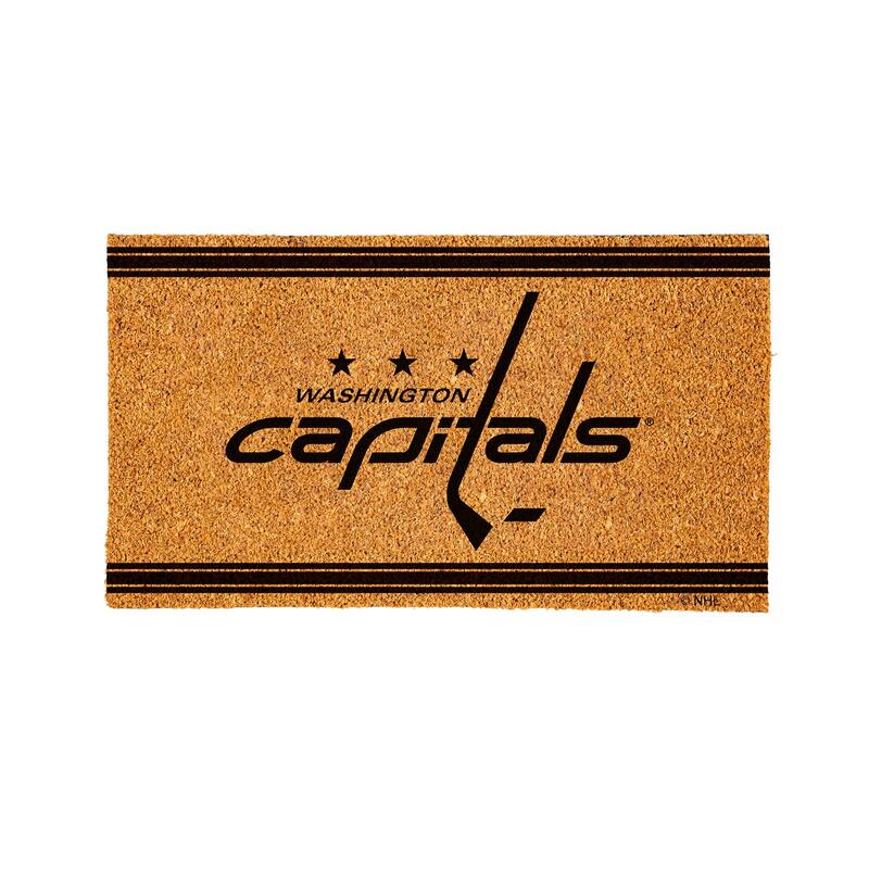 Washington Capitals PVC Door Mat - Black