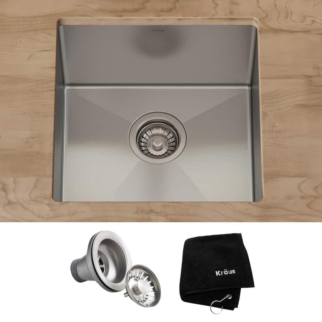 KRAUS Standart PRO Stainless Steel 17 inch Undermount Kitchen Sink