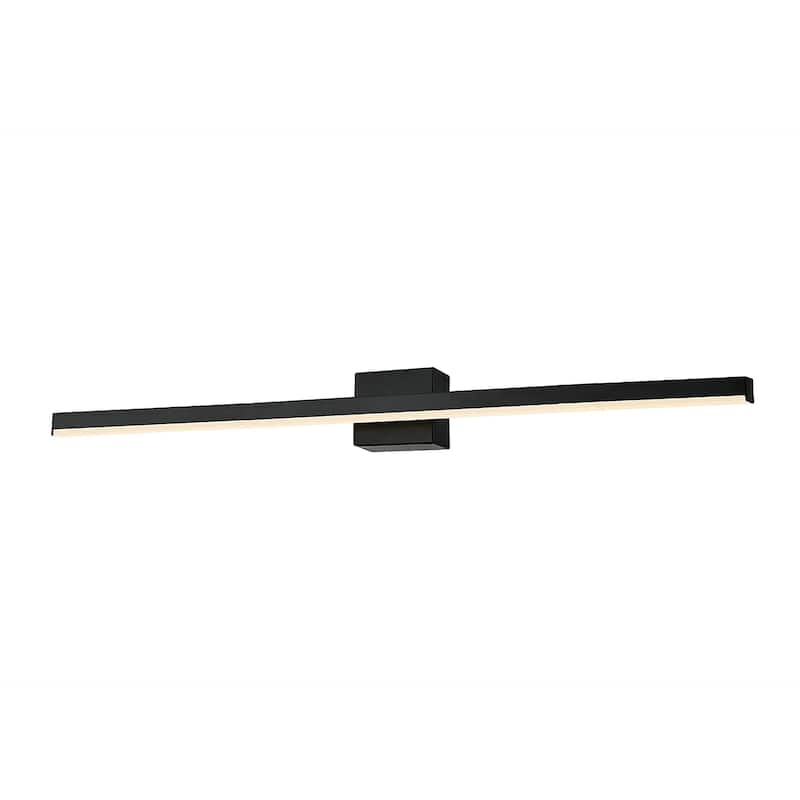 Justice Design Group Lineari ADA 32" LED Linear Wall/Bath Sconce - Matte Black Finish - Matte Black