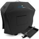 preview thumbnail 1 of 34, Nestl Heavy Duty Waterproof Barbeque 600D Gas Grill Cover - BBQ Cover, UV & Fade Resistant Large 64" + Accessories - Midnight Black