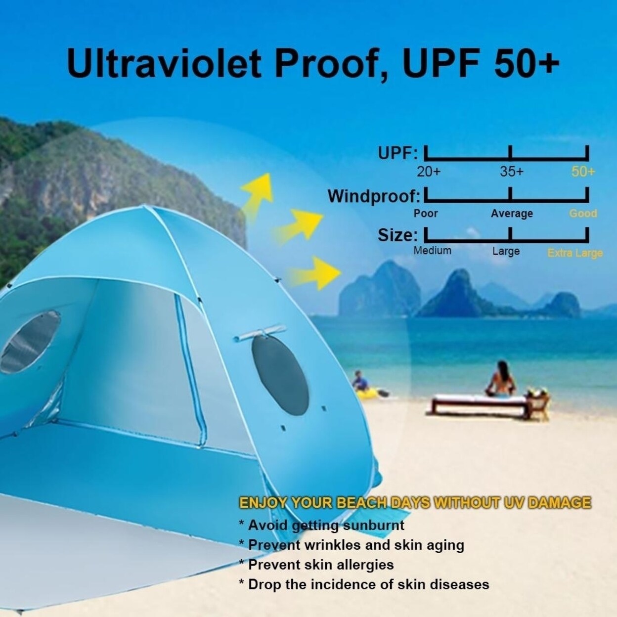Icorer beach tent online