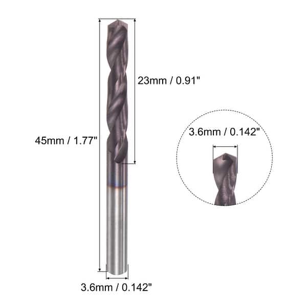 DIN K45 Tungsten Carbide AlTiSin Coated Drill Bit for Stainless Steel ...