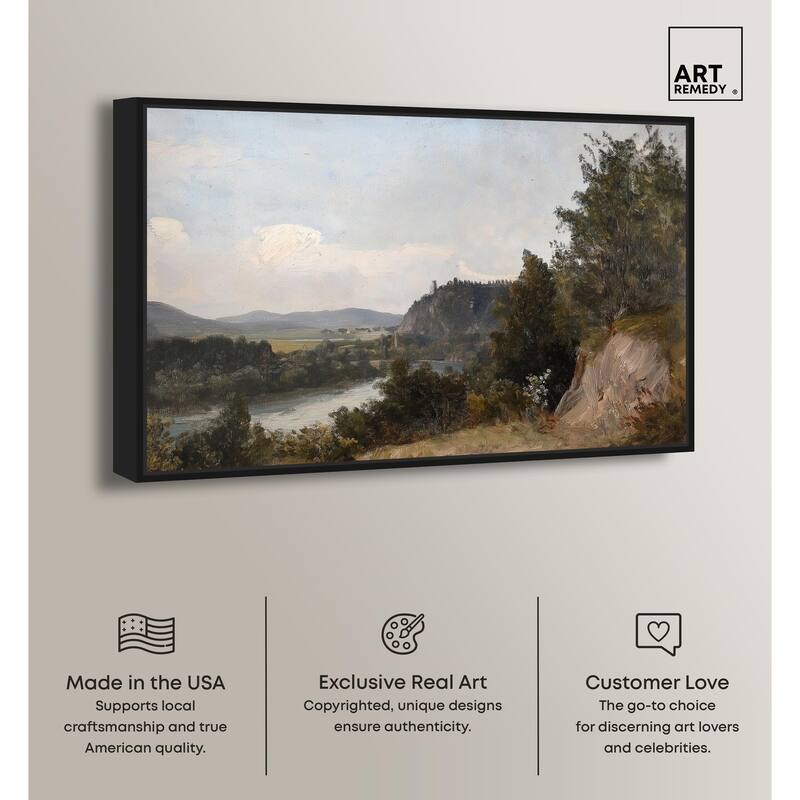 Hilltop Tower View I Canvas by Art Remedy