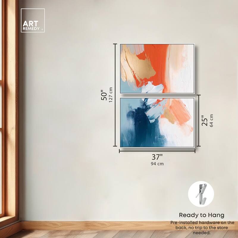 Orange Infusion II Canvas Set of 2 by Art Remedy