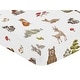 preview thumbnail 3 of 4, Sweet Jojo Designs Woodland Forest Animals Boy Girl Gender Neutral Unisex Fitted Crib Sheet Friends Brown Bear Deer Watercolor