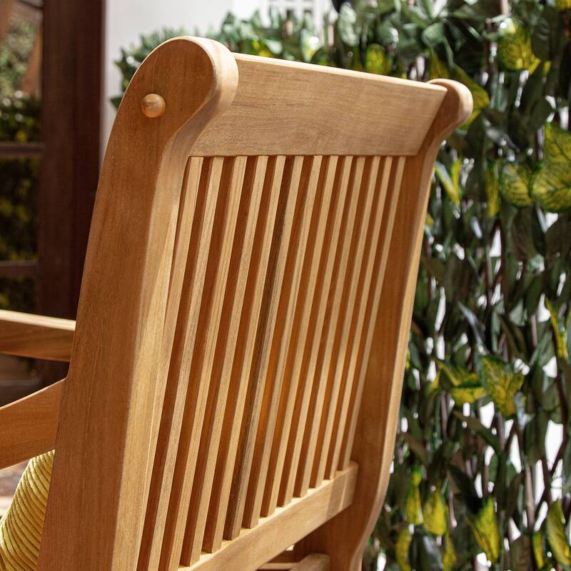 The Cambridge Casual Chara 6-Piece Teak Extendable Outdoor Dining Set