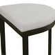 preview thumbnail 6 of 5, Plush Seat Hand Forged Counter Stool - 26" - Black