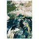 preview thumbnail 18 of 41, SAFAVIEH Glacier Keesha Modern Abstract Rug 4' x 6' - Navy/Green - Rectangle